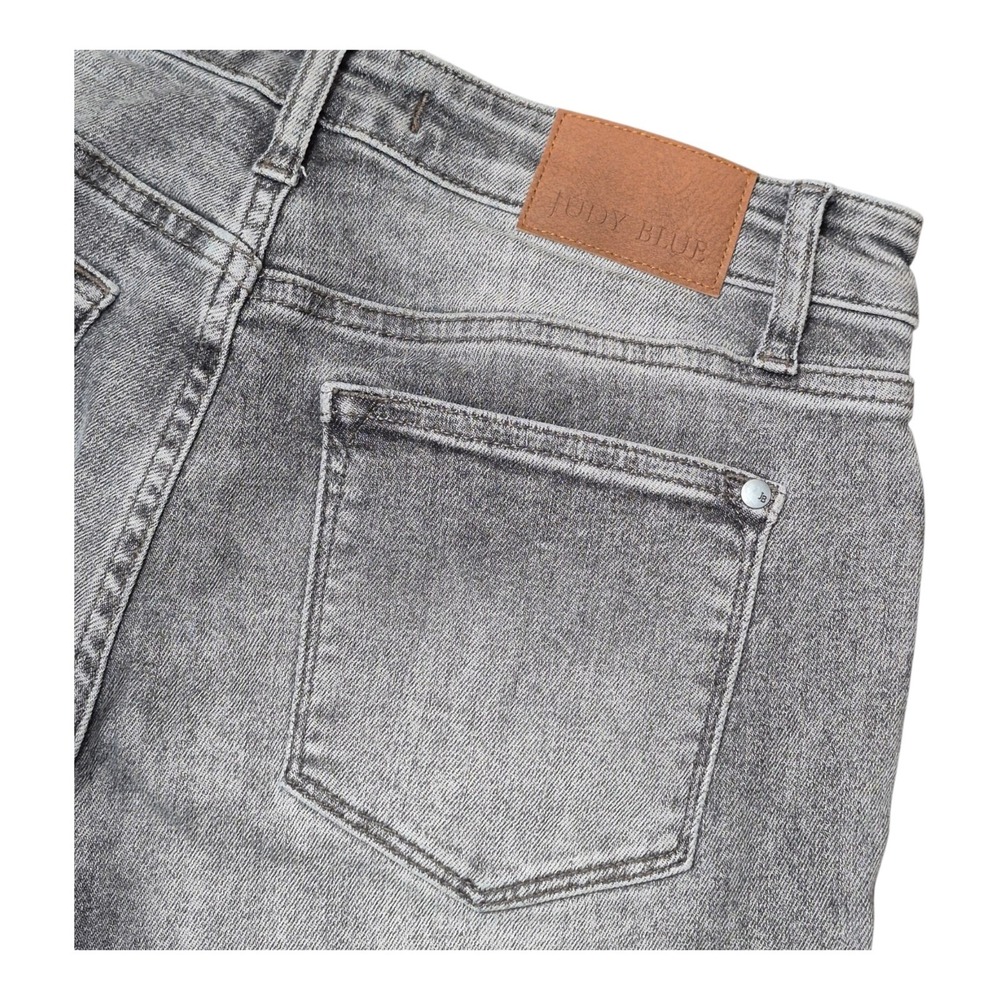 Judy Blue Slim Fit Jeans Women's 9/29 Gray‎ Acid Wash Stretch Denim Pants